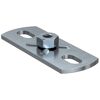 Metallplatte mit Mutter