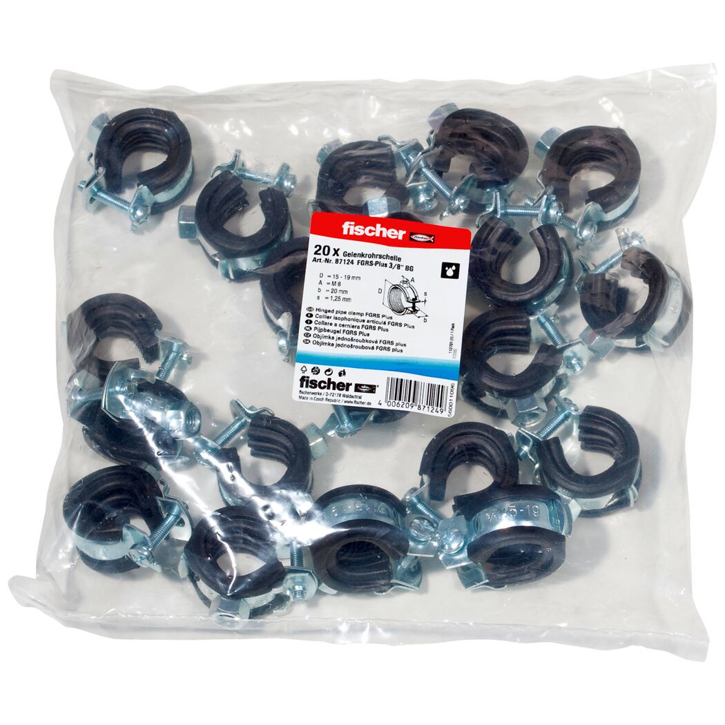 20 Gelenkrohrschellen in Verpackung