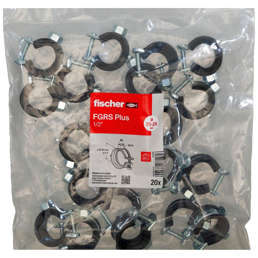 20x Fischer FGRS Plus Rohrschellen