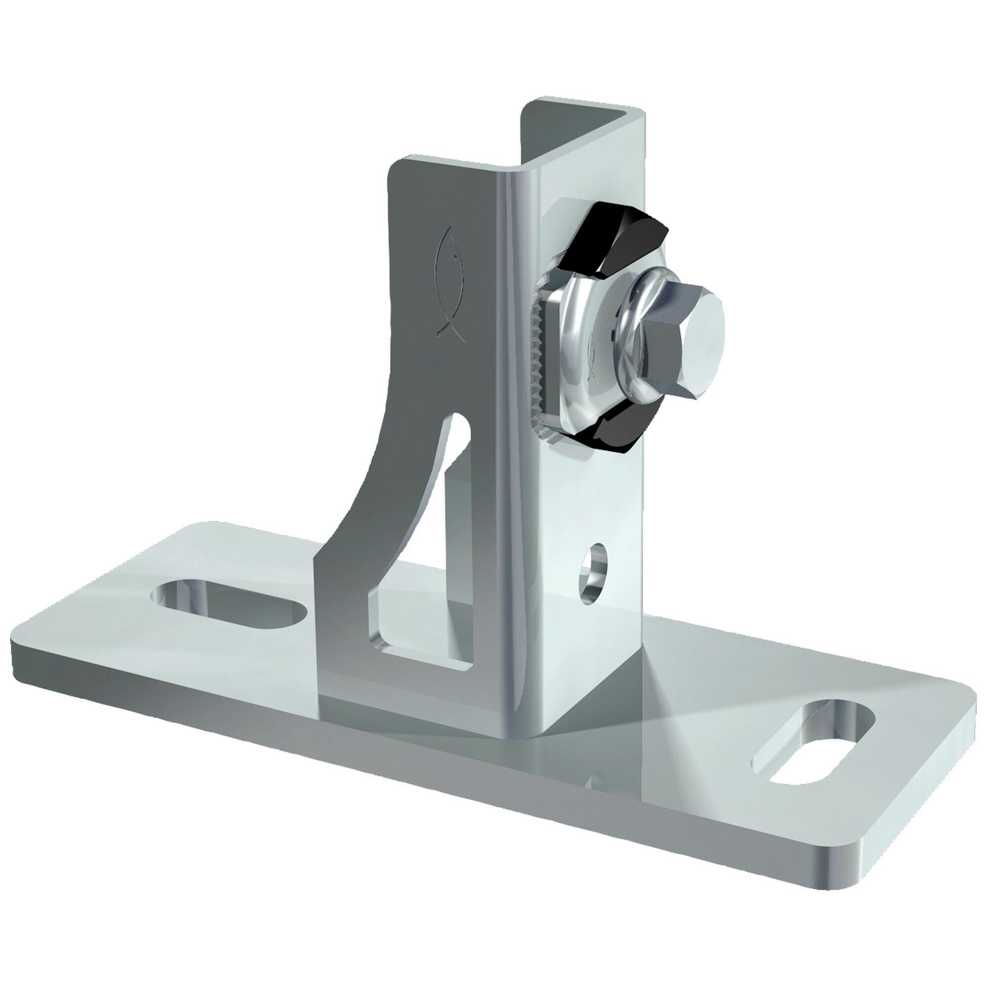 Metallischer Sattelflansch mit Schraube