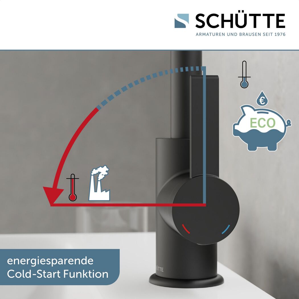 Schwarzer Wasserhahn, Cold-Start Funktion