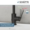 Schwarzer Wasserhahn mit Eco-Funktion
