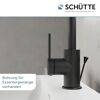 Schwarze Waschtischarmatur