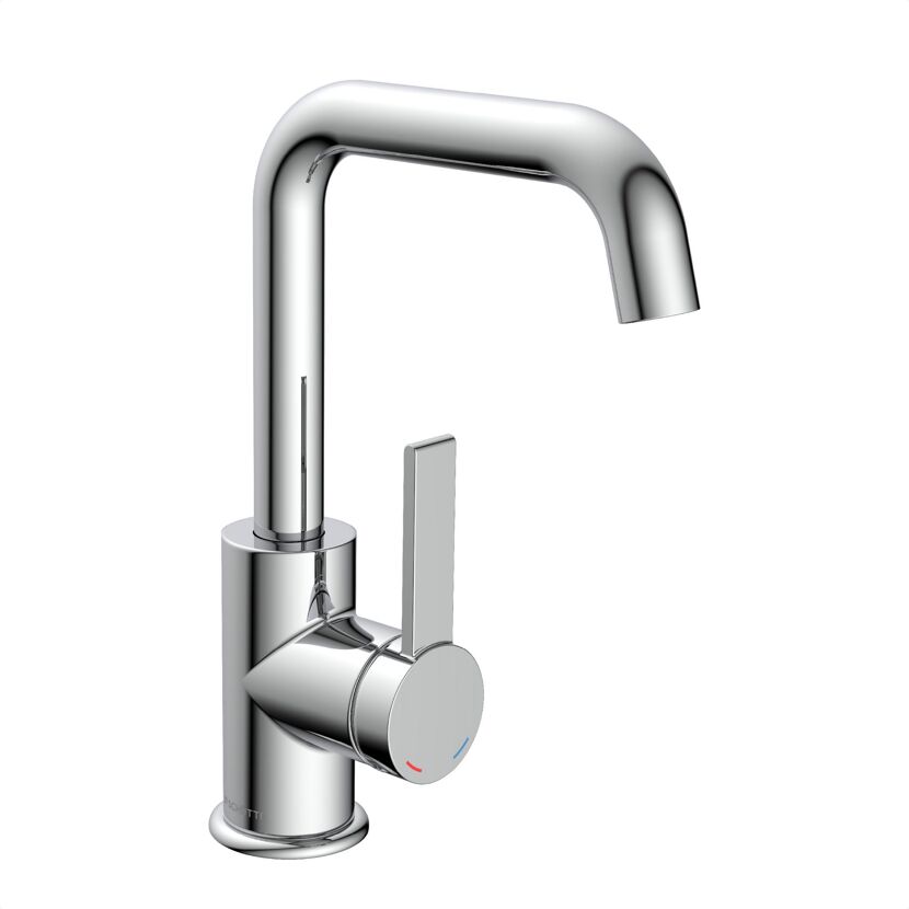 Chromarmatur mit Hebel
