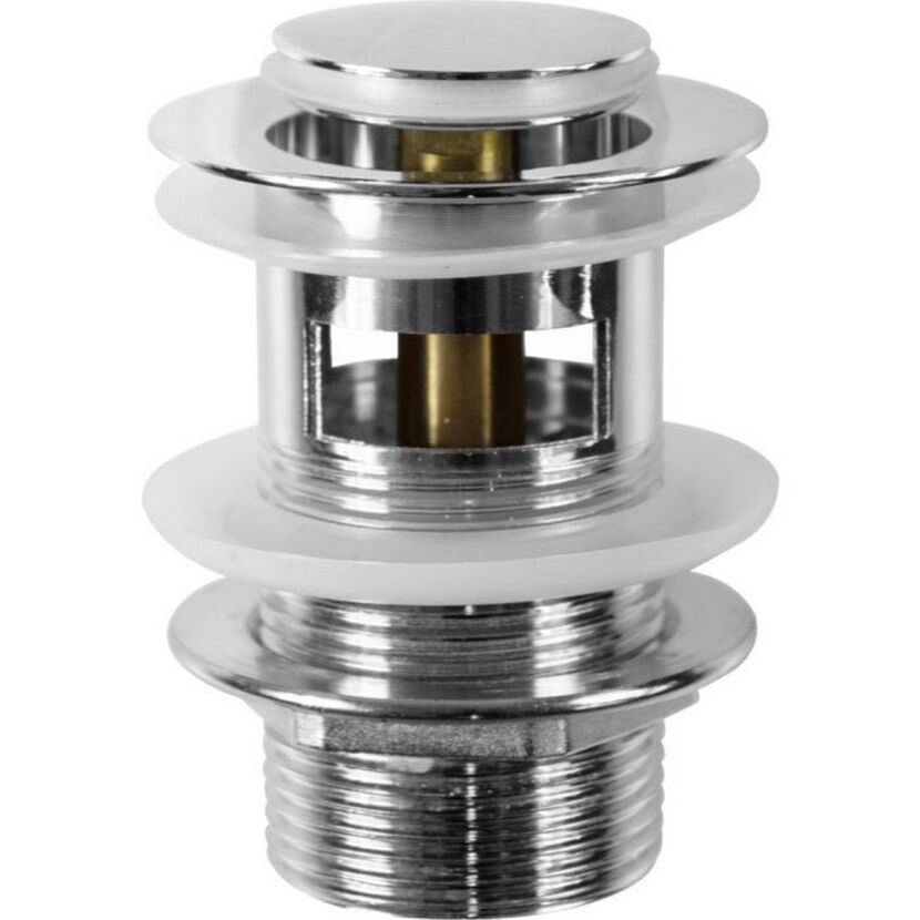 Druckknopf-Ablaufventil chromfarben 1 1/4"
