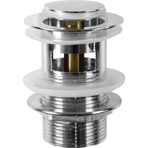 Druckknopf-Ablaufventil chromfarben 1 1/4"