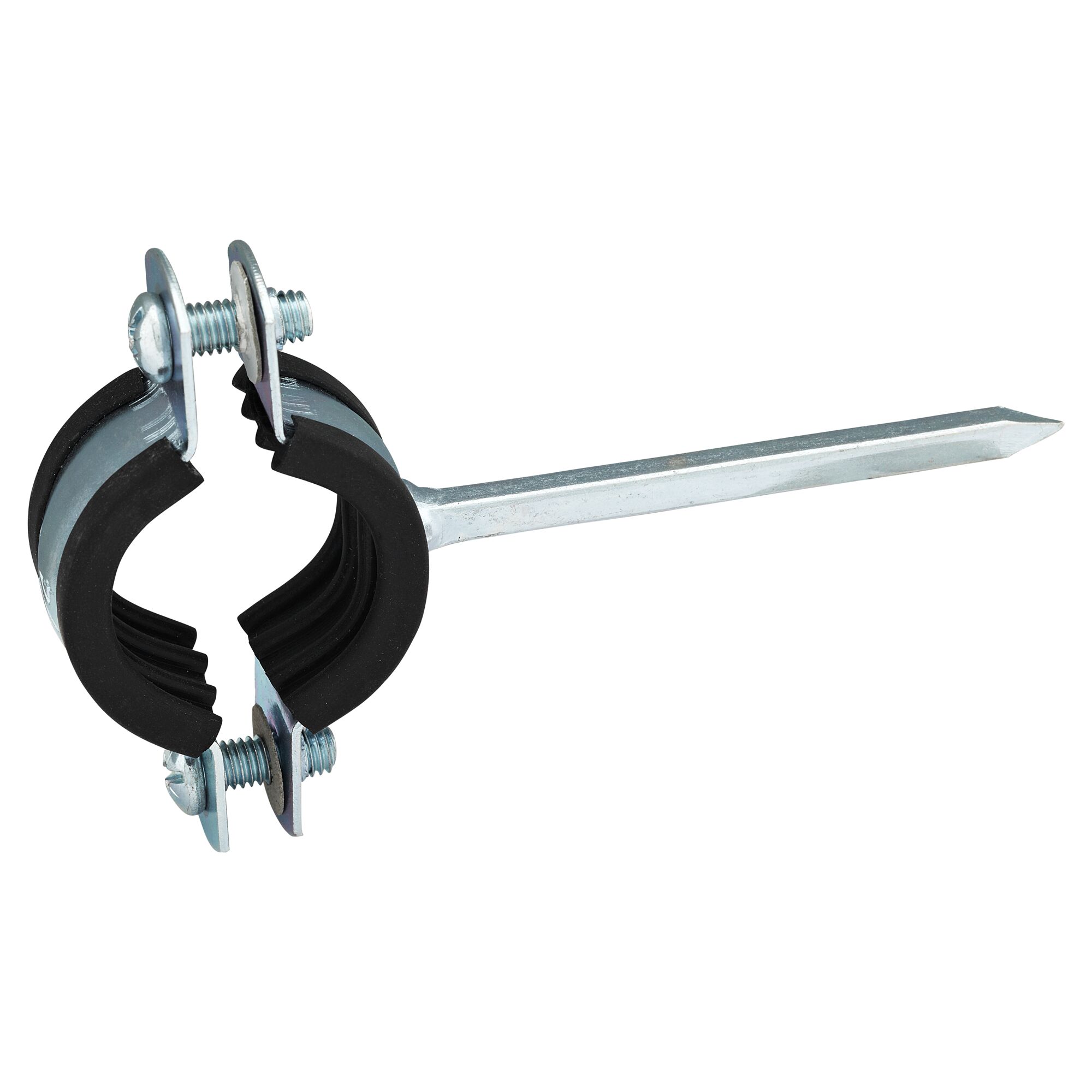 Rohrschelle mit Dämmung und Schlagspitze