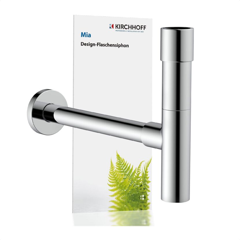 Design-Flaschensiphon Mia verchromt