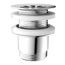 Ablaufventil Messing verchromt 1 1/4" x 65 mm, ohne Überlauf und Stopfen