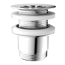 Ablaufventil Messing verchromt 1 1/4" x 65 mm, ohne Überlauf und Stopfen