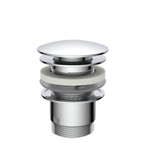 Pop Up Ablaufventil Messing verchromt 1 1/4" x 65 mm, mit Überlauf