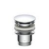 Pop Up Ablaufventil Messing verchromt 1 1/4" x 65 mm, mit Überlauf