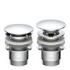 Pop Up Ablaufventil Messing verchromt 1 1/4" x 65 mm, mit Überlauf