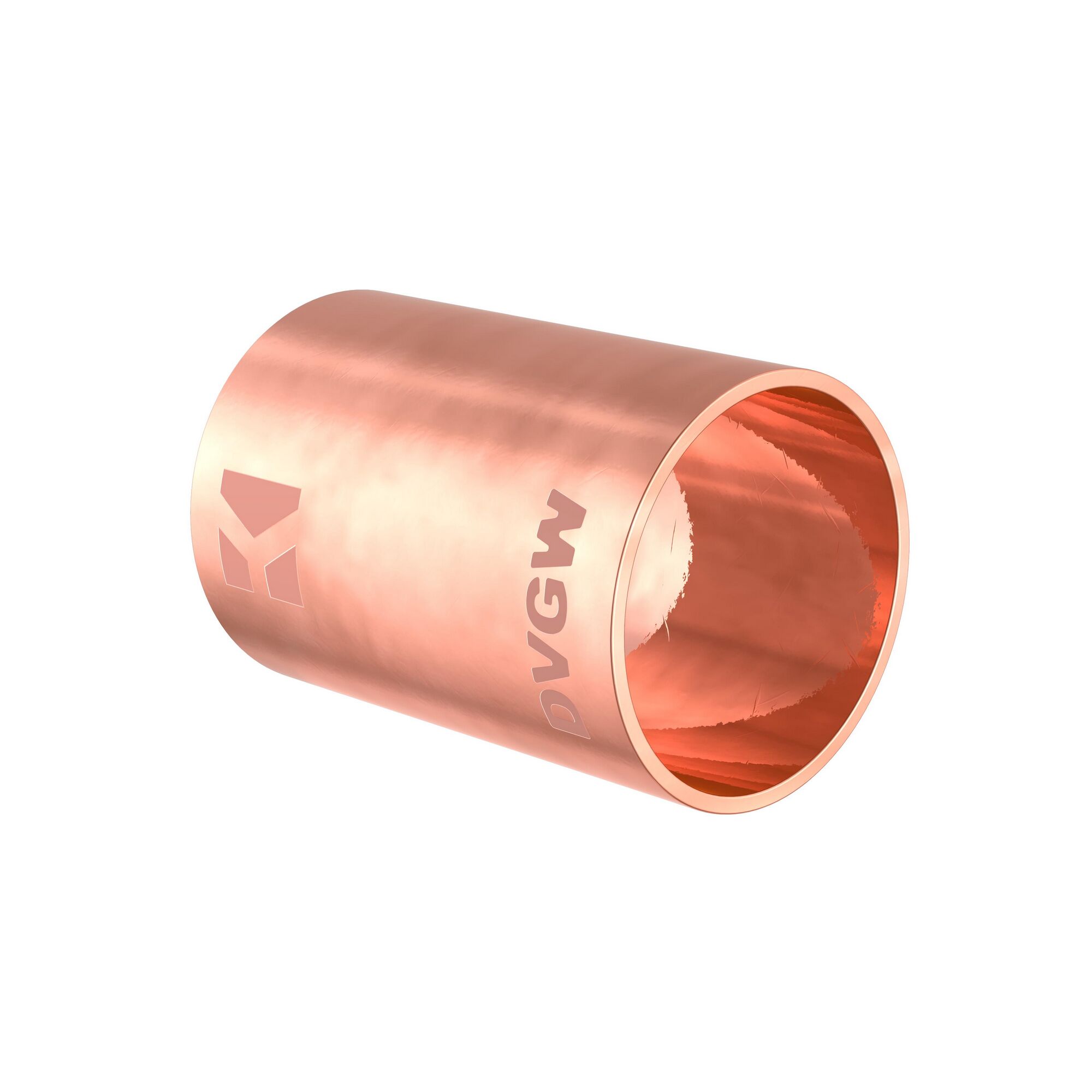 Kupferrohr mit DVGW-Logo