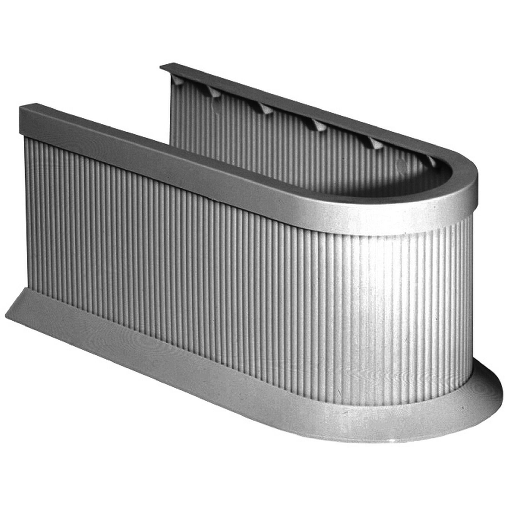 Silberne Siphonabdeckung aus PP