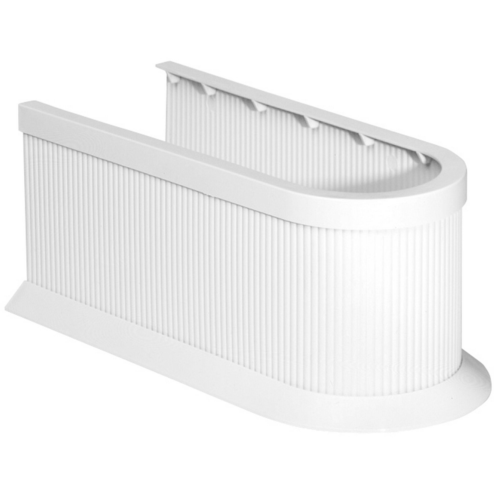 Weiße Siphonabdeckung