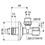 Eckventil 'Comfort' Messing verchromt 10 mm x 1/2" mit ASAG easy