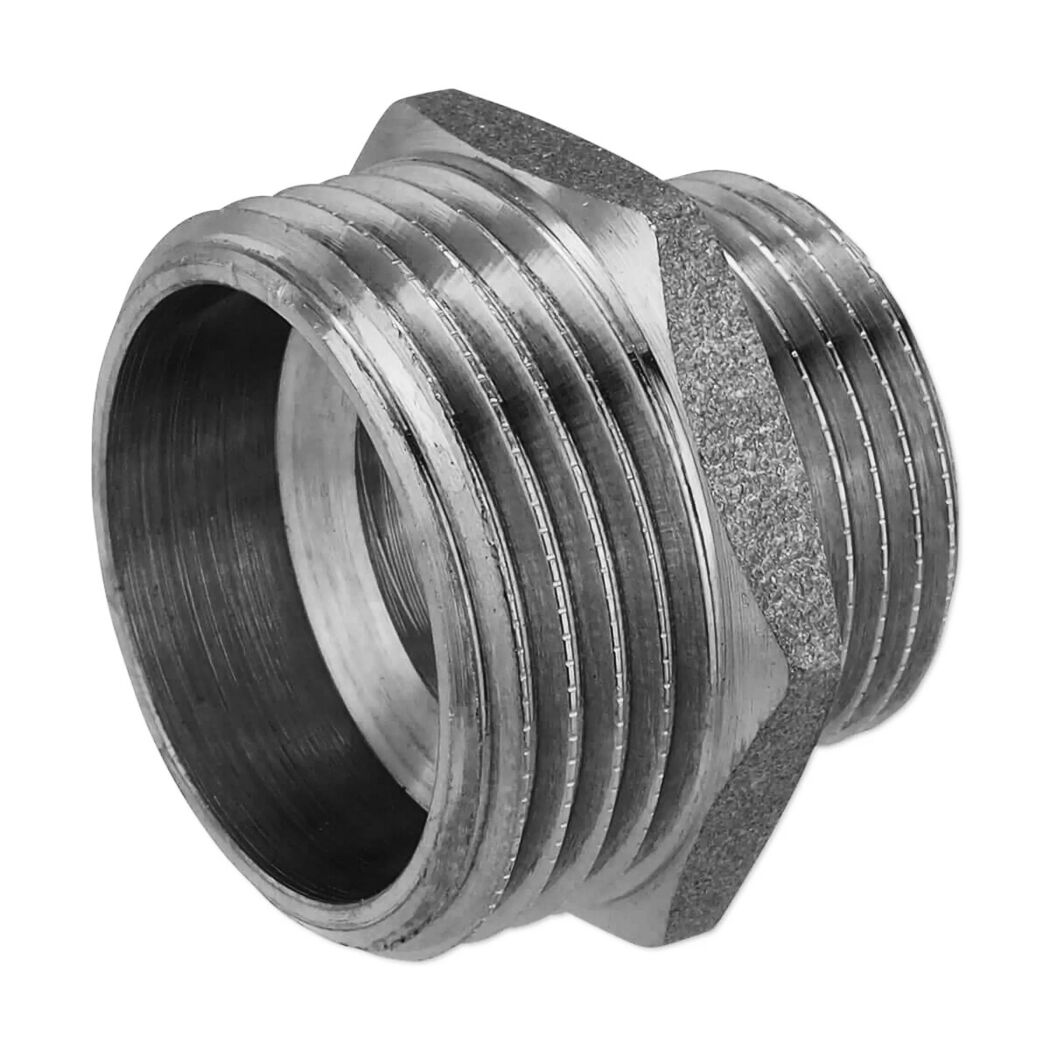 Gewindenippel verzinkt 1 1/2" AG x 1 1/4" AG