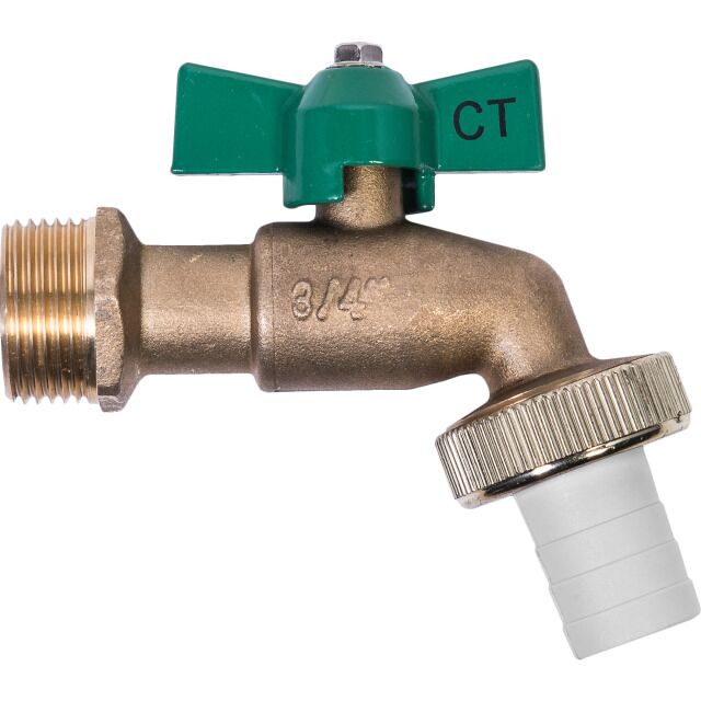 Messing Kugelauslaufventil mit Flügelgriff