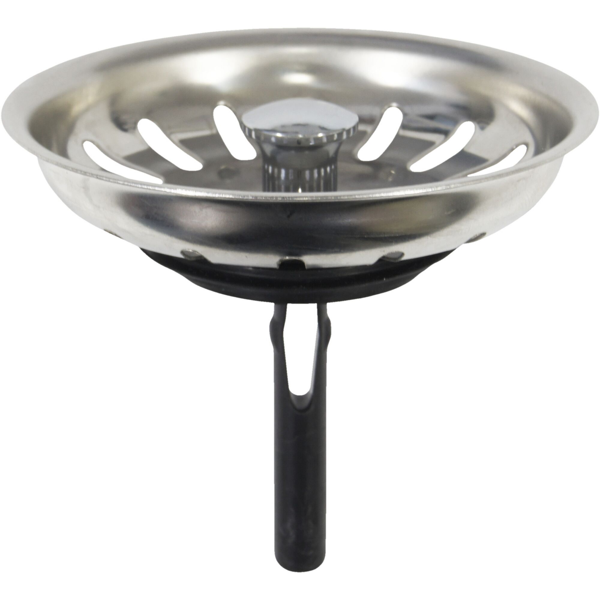 Metallenes Spülbecken-Sieb mit Stopfen