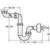 Röhrengeruchverschluss Kunststoff weiß 1 1/4" Ø 32 mm