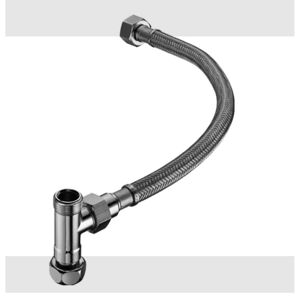 Eckventil-Anschlussset flexibel 3/8" verchromt