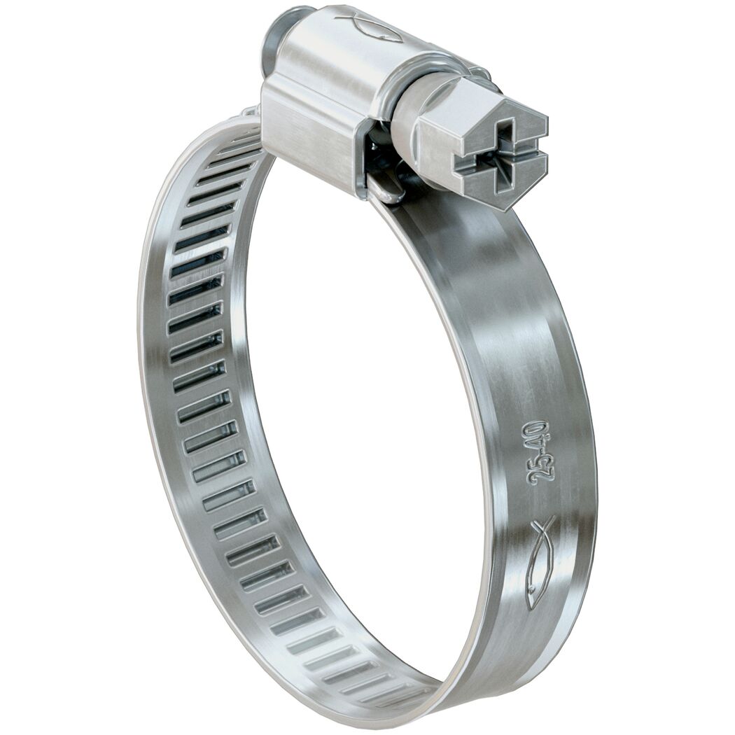 Metallene Schlauchschelle mit Schraubenzieher