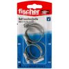 Vier Schlauchschellen in Verpackung