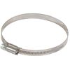 Metallene Schlauchschelle mit Schraube.