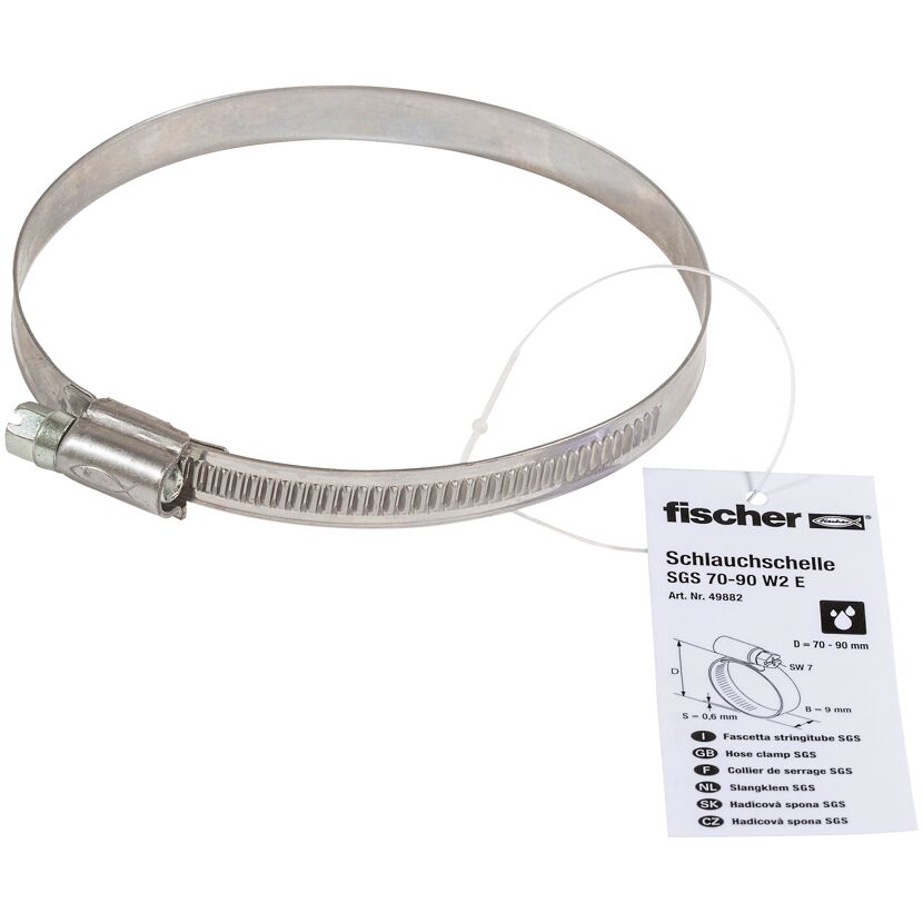 Metallene Schlauchschelle mit Zahnrad