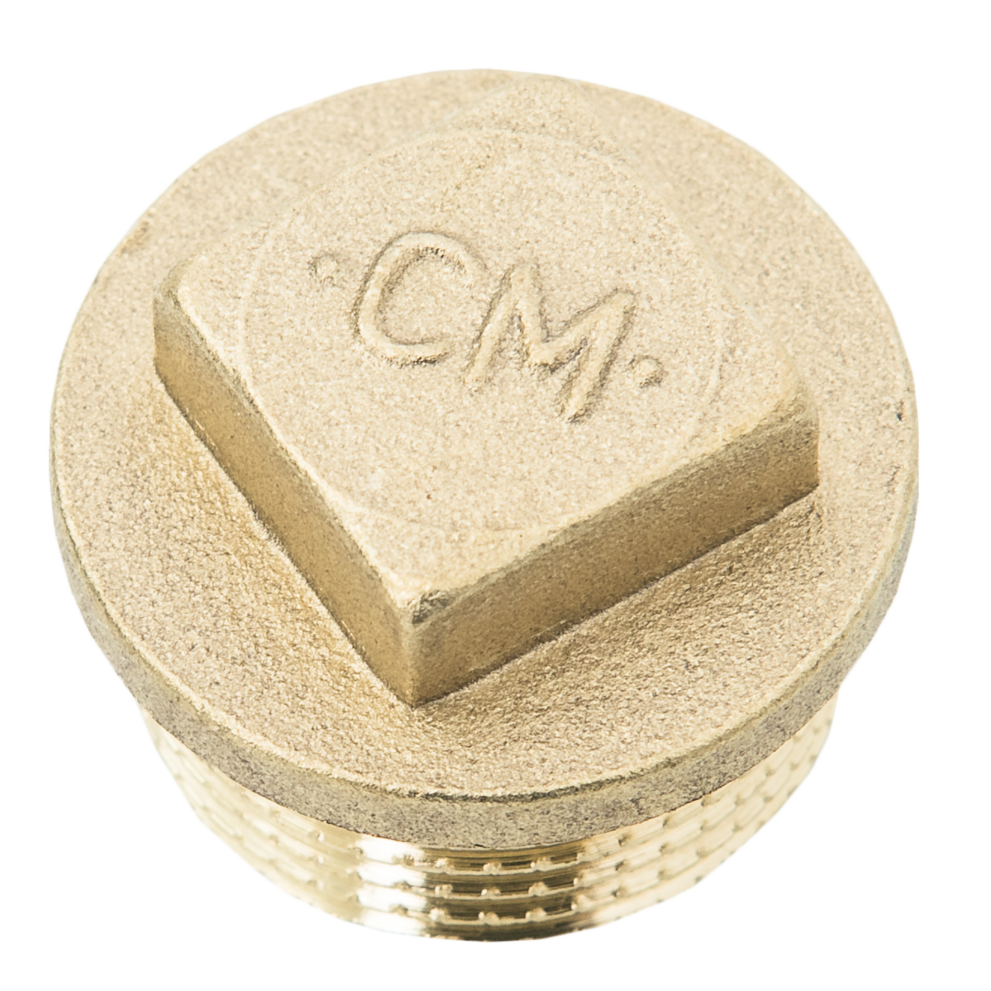 Messing Stopfen 3/8" AG mit Vierkant