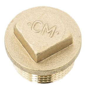 Messing Stopfen 3/8" AG mit Vierkant