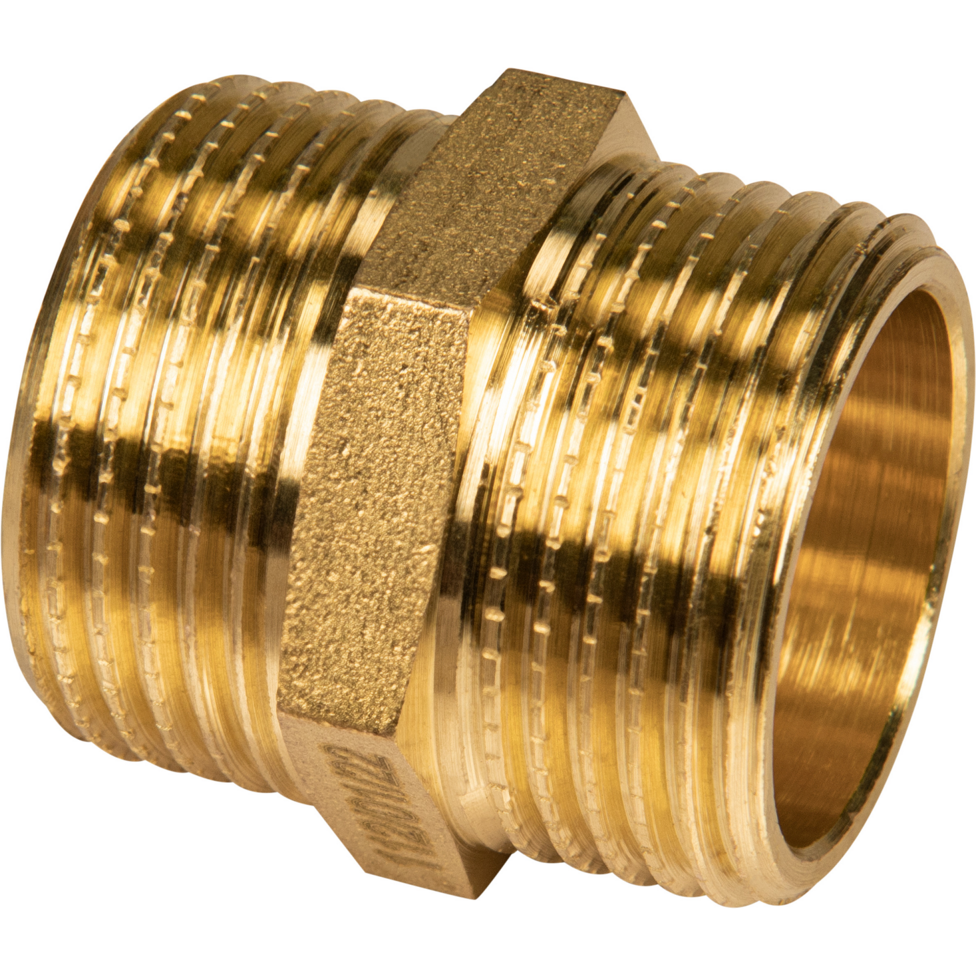 Doppelnippel Messing blank 3/4"