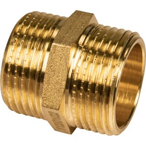 Doppelnippel Messing blank 3/4"