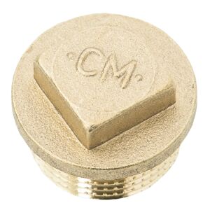 Messing Stopfen 1/2" AG mit Vierkant