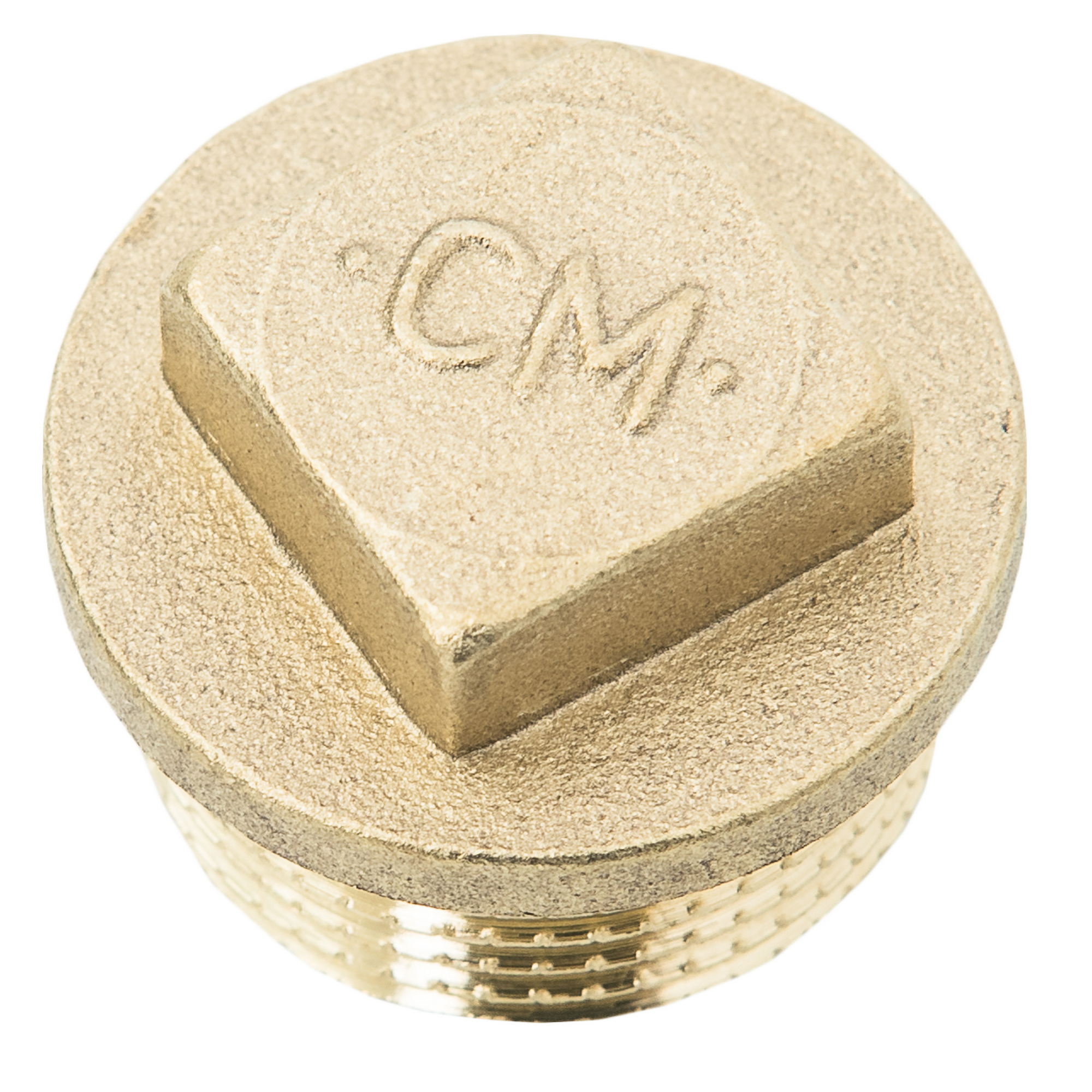 Messing Stopfen 3/4" AG mit Vierkant