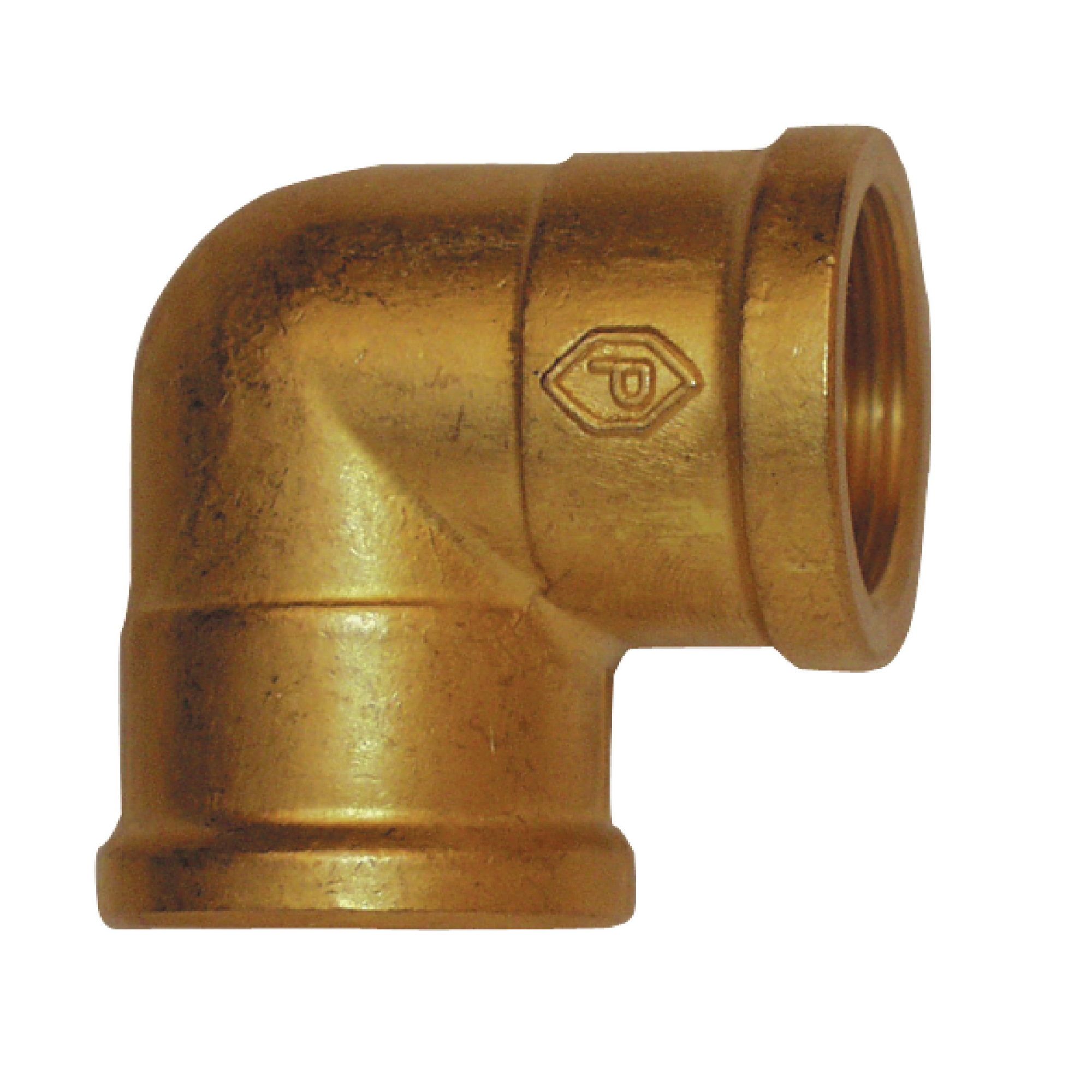 Winkel 90° Messing blank 1/2" IG