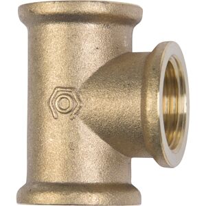 T-Stück Messing blank 3/4" IG