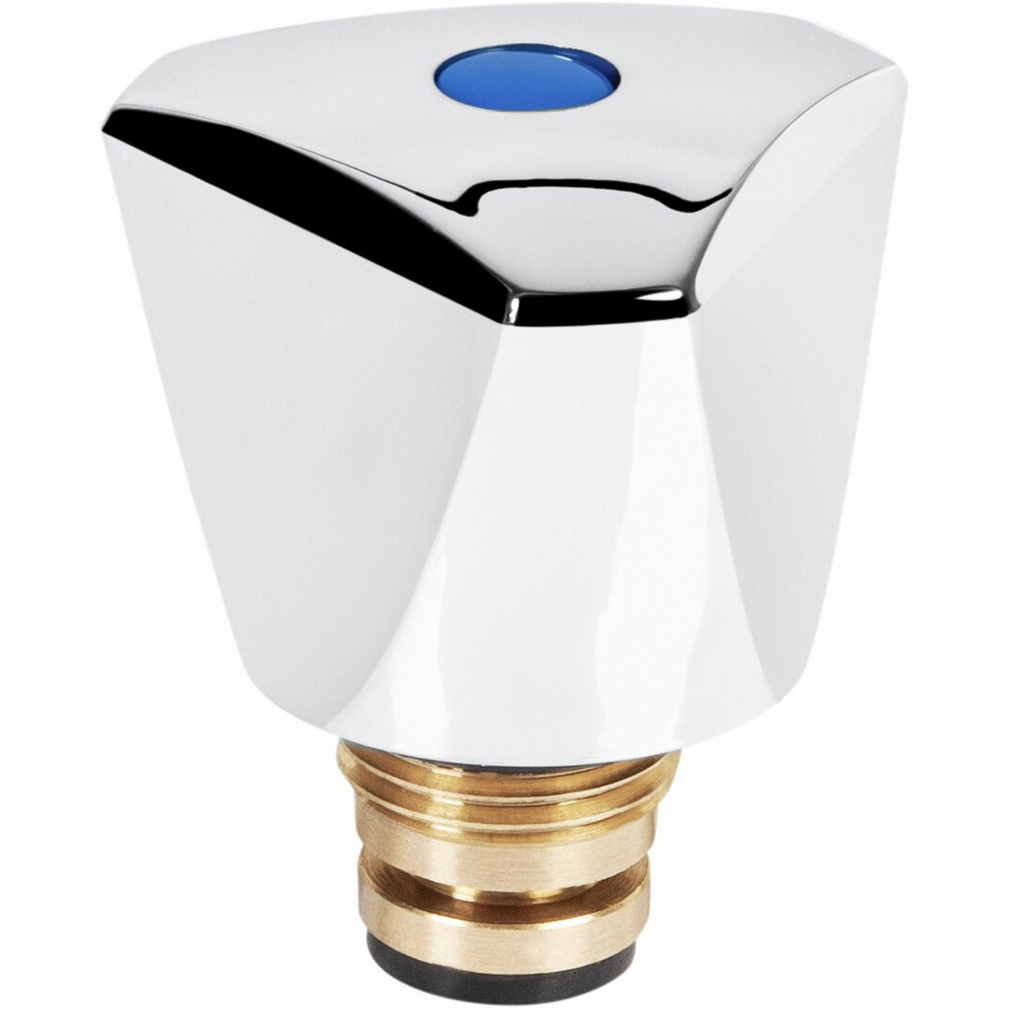 Ventiloberteil mit Haubengriff 1/2" AG blau/rot