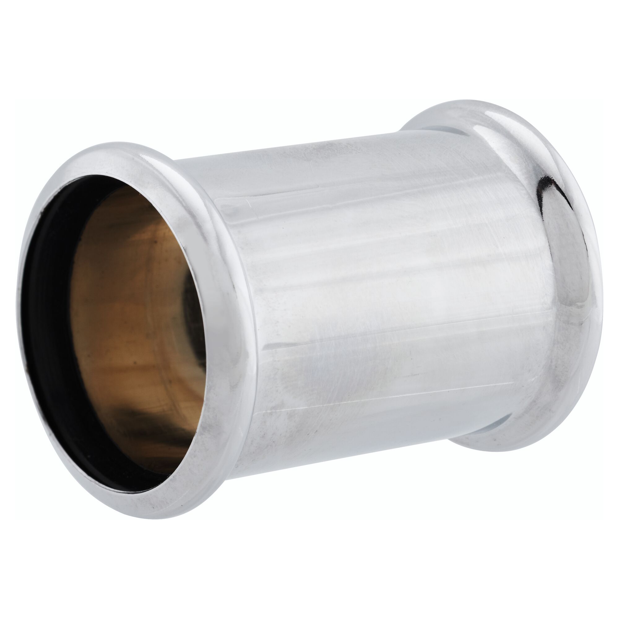 Chrom Doppelmuffe für Siphon