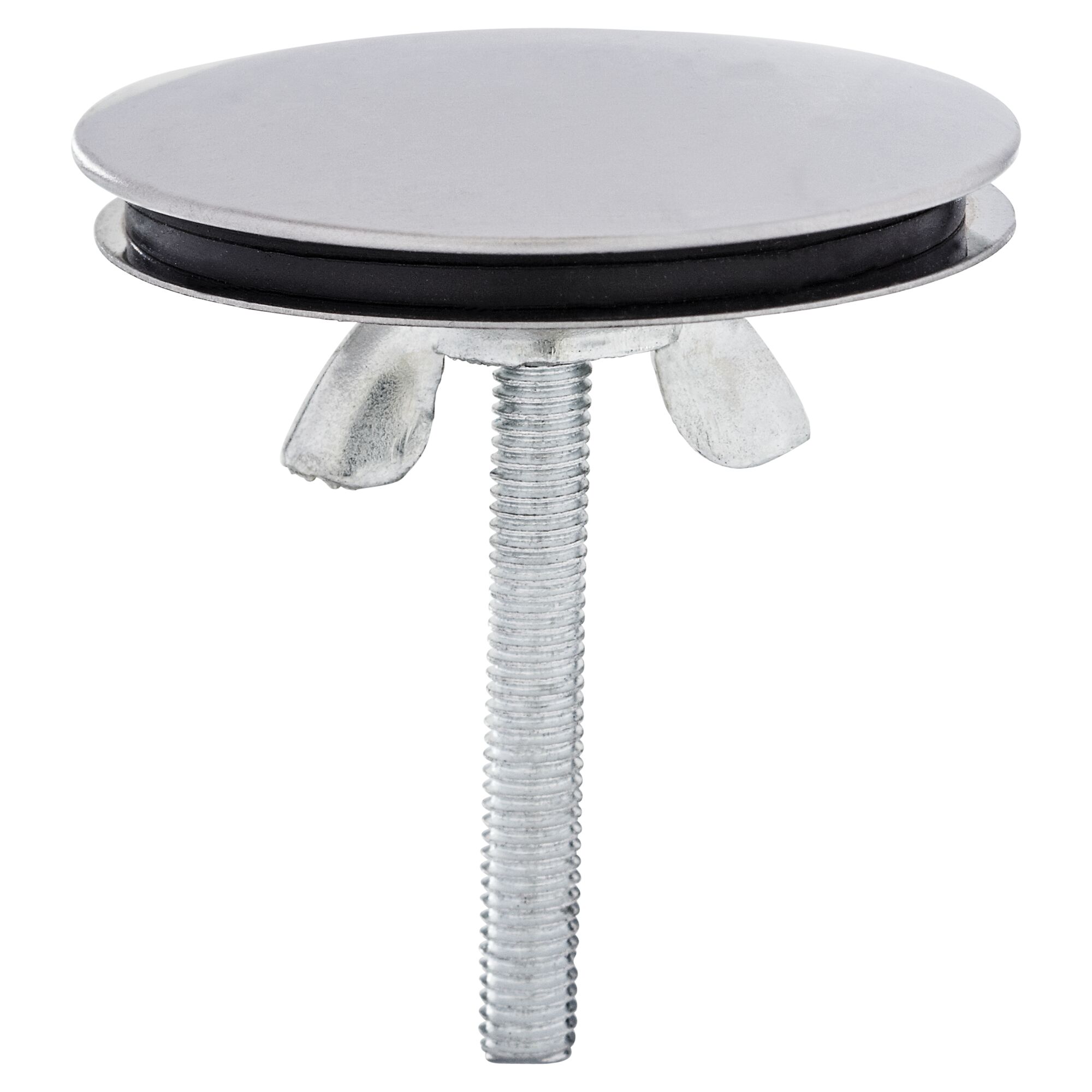 Chromfarbener Hahnlochstopfen