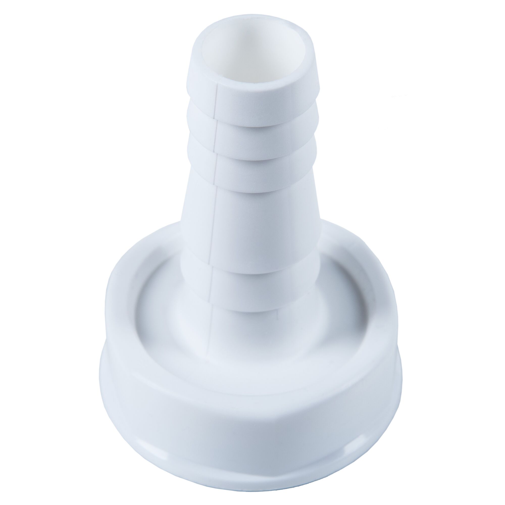 Weißer Ablaufanschluss