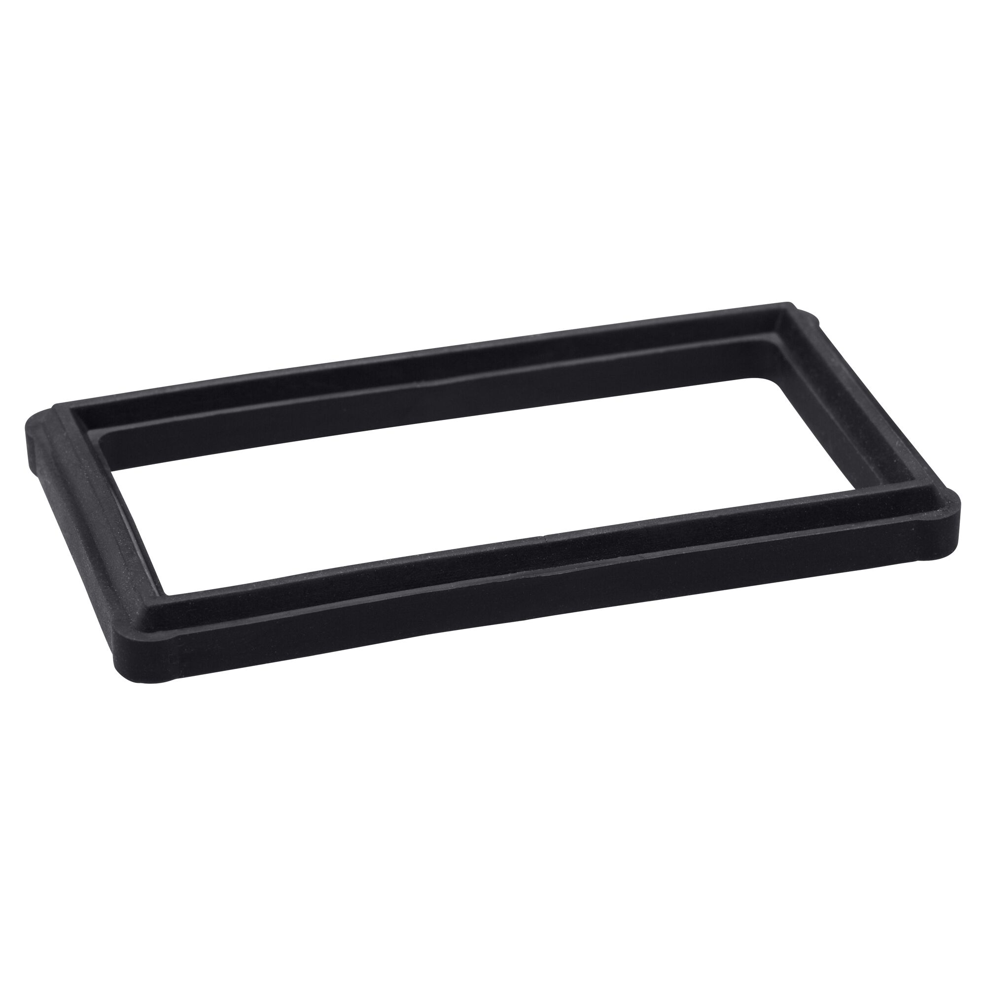 Schwarze Flachdichtung aus Gummi