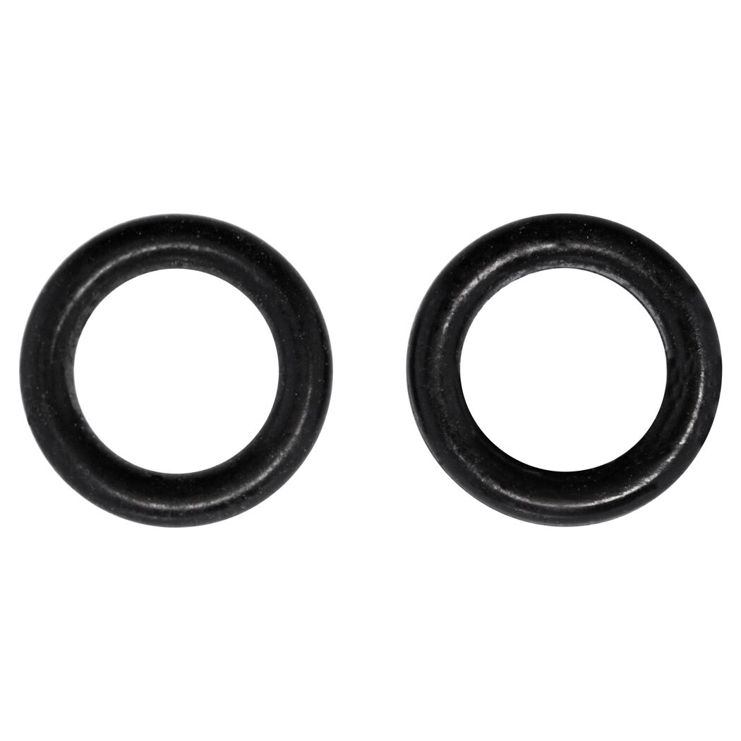 Zwei schwarze O-Ringe