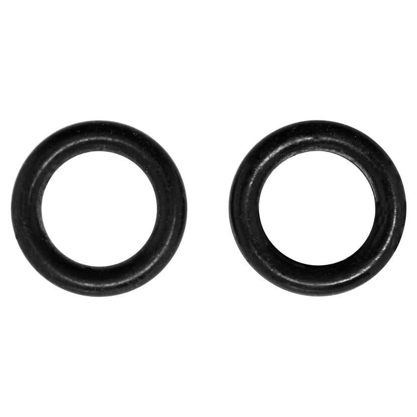 Zwei schwarze O-Ringe