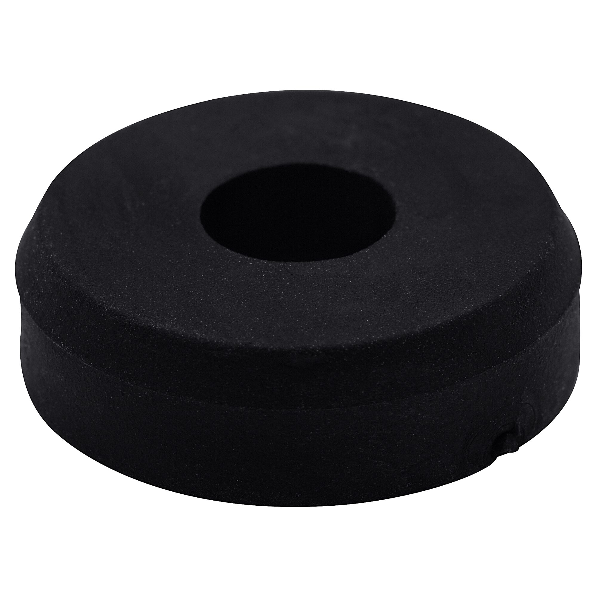 Schwarze Dichtung mit Loch in der Mitte