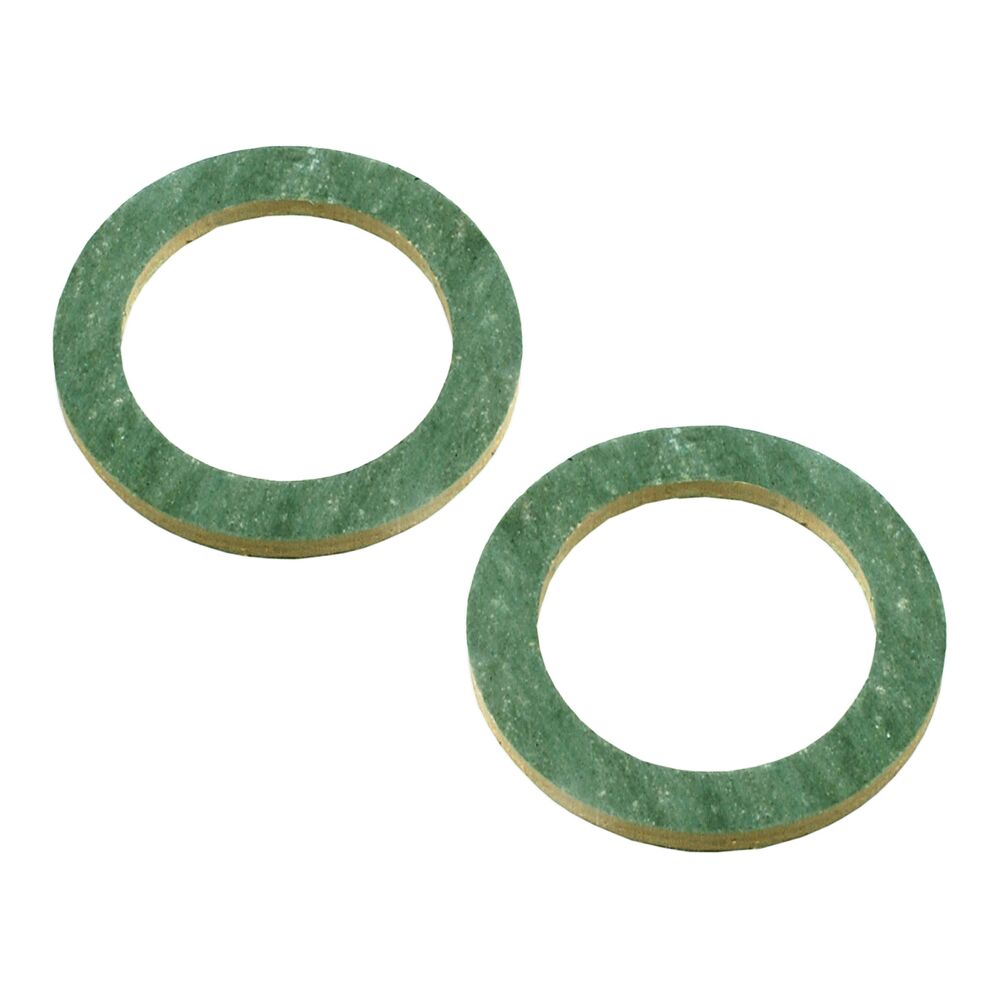 Zwei grüne HD-Dichtungen für Verschraubungen