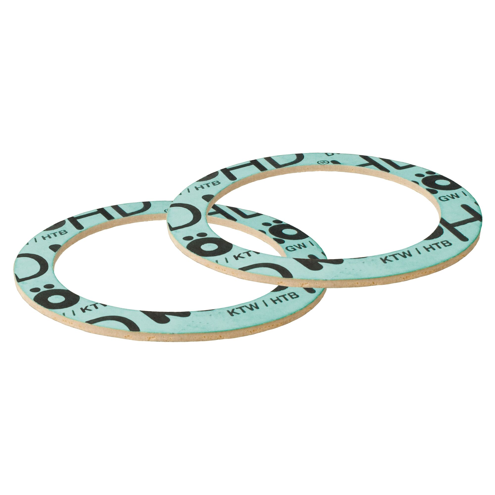 Zwei grüne HTB Dichtungen