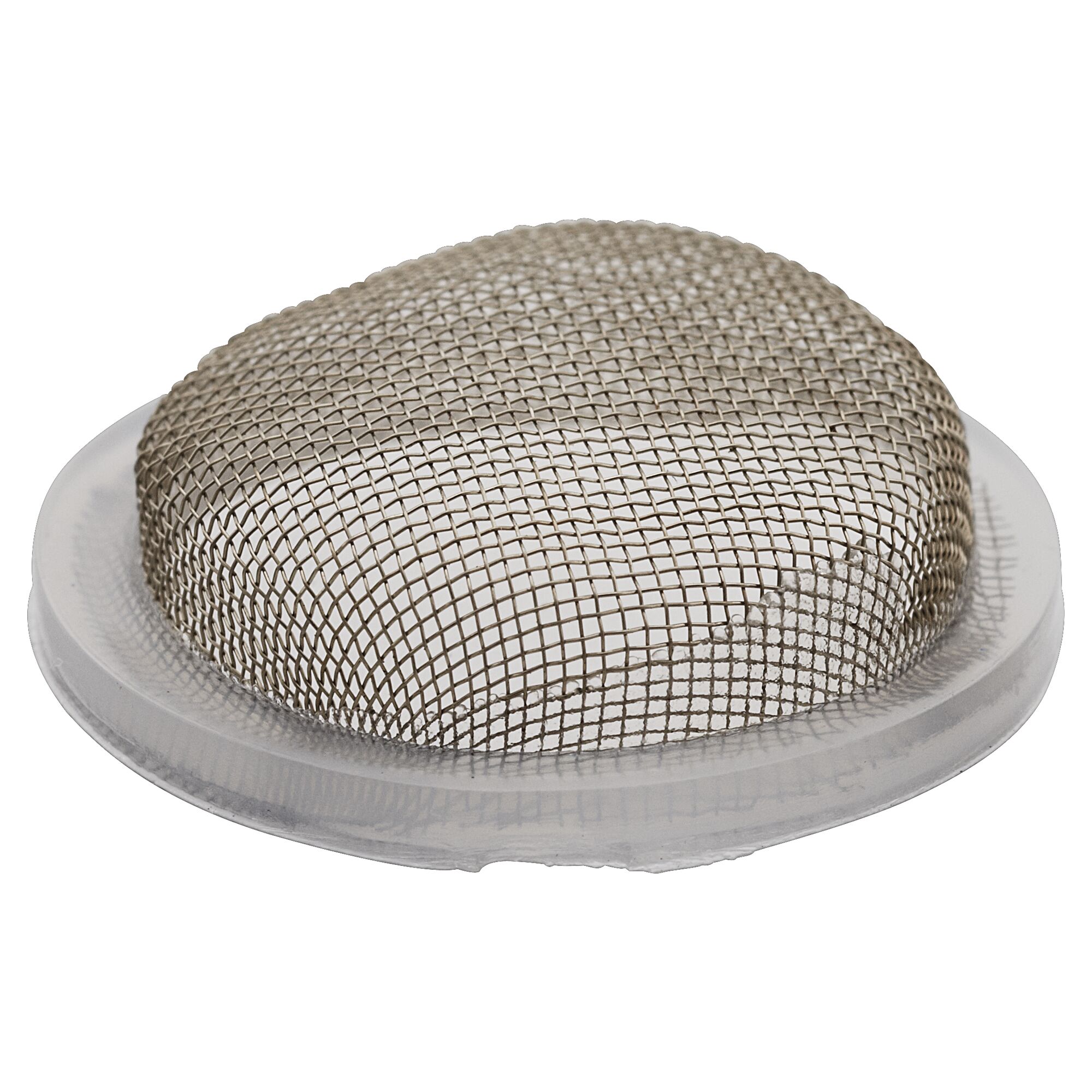 Metallsieb auf weißem Kunststoffring