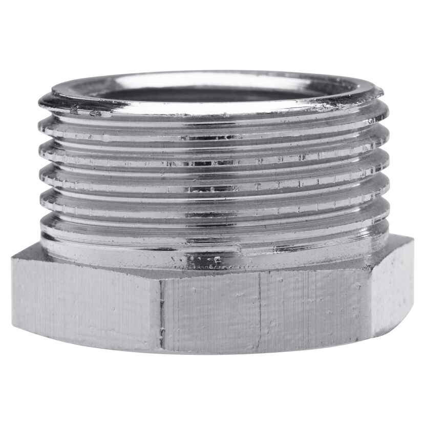 Chrom Reduziersück 3/4" AG x 1/2" IG